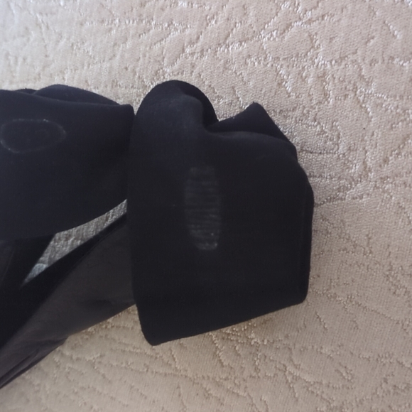 Lavabile black leather vintage gloves size 6 1/2 - Picture 3 of 5